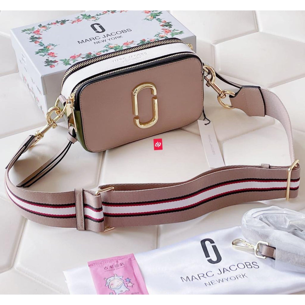 Marc Jacobs Khaki Green The Snapshot Camera Sling Bag (With Box)