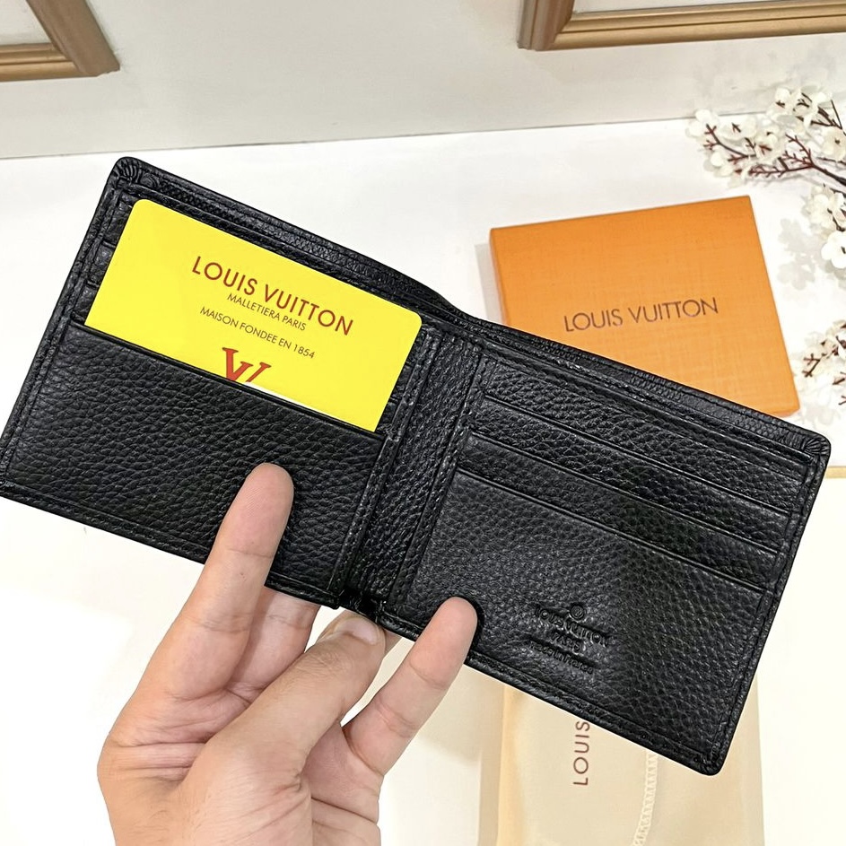 Louis Vuitton Black Grid Men's Wallet