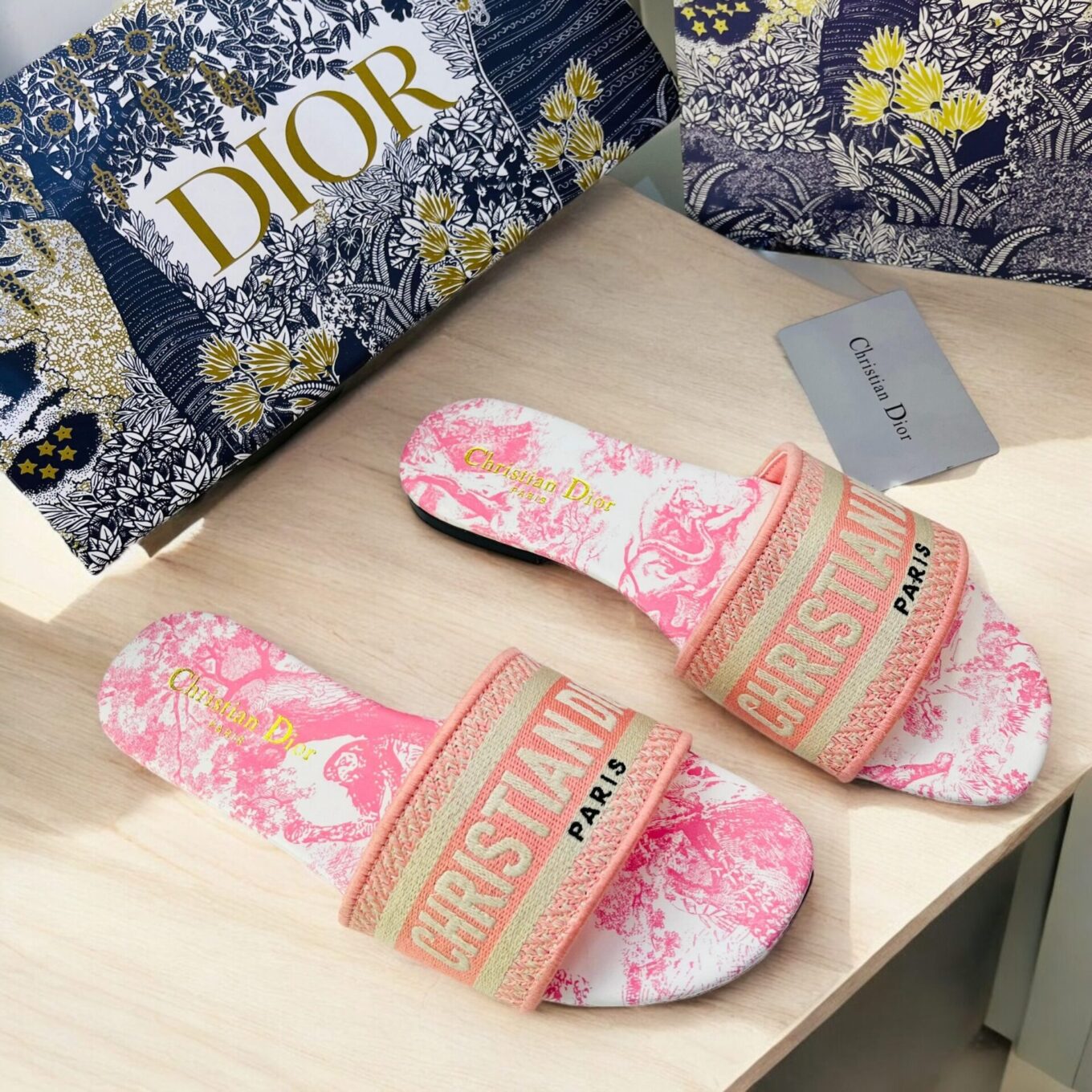 Christian Dior Pink Tiger Dway Slide