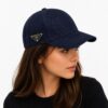 Prada Blue Denim Baseball Cap
