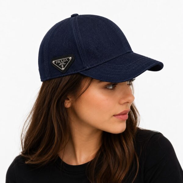 Prada Blue Denim Baseball Cap