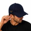 Prada Blue Denim Baseball Cap