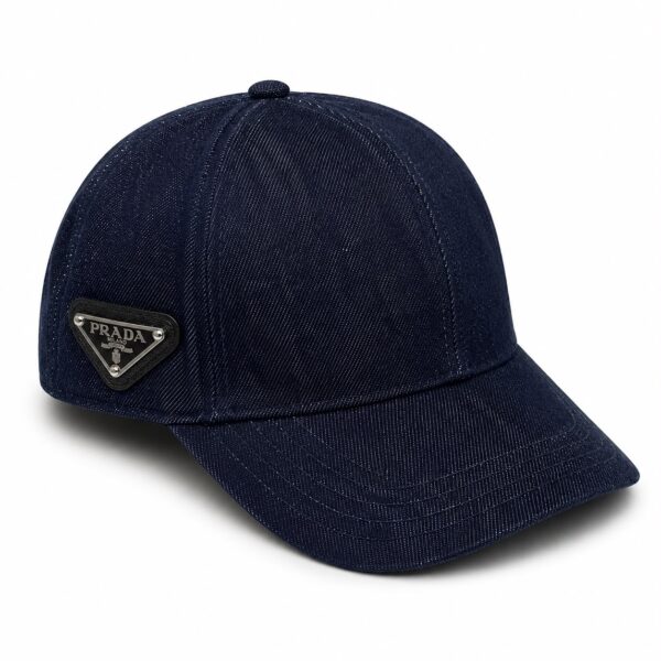 Prada Blue Denim Baseball Cap