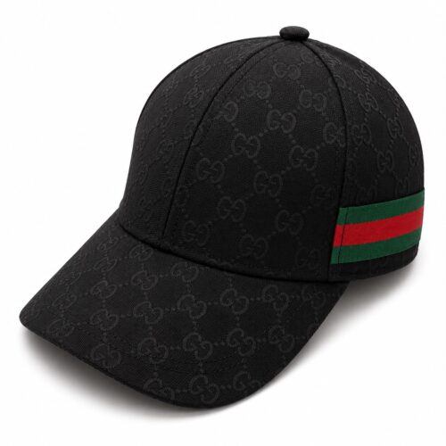 Gucci Monogram Black Unisex Cap