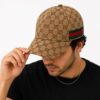 Gucci Monogram Khaki Unisex Cap