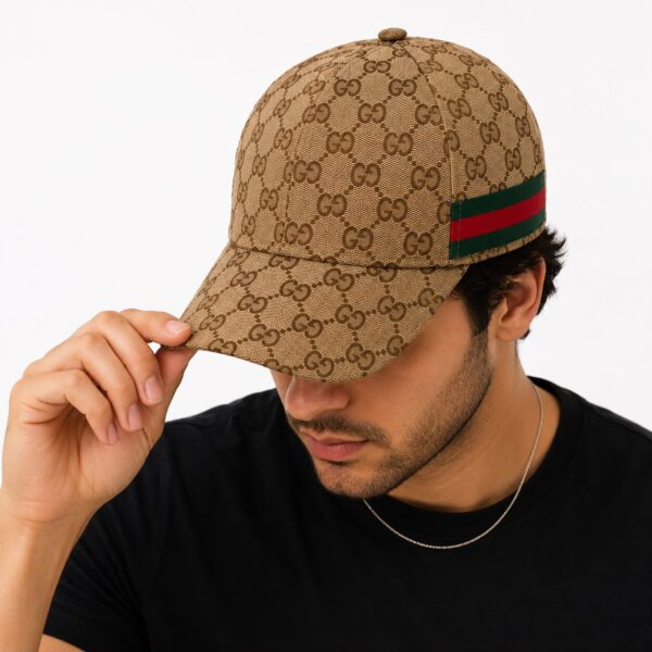 Gucci Monogram Khaki Unisex Cap