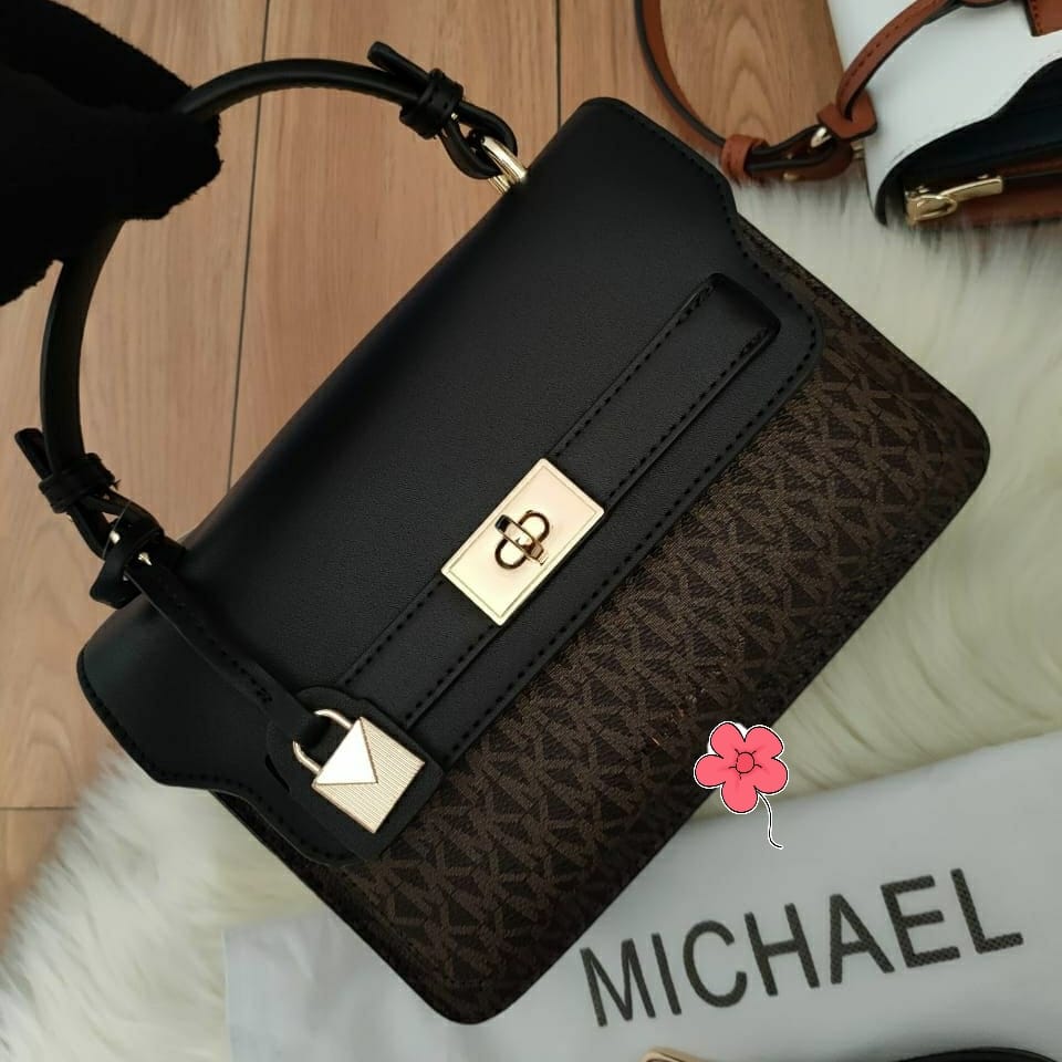 Michael Kors Titiana Coffee Black Sling Bag