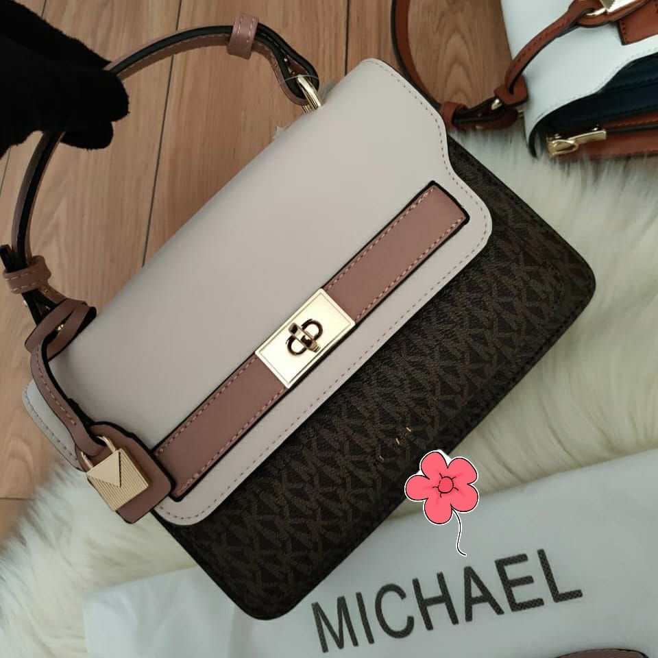 Michael Kors Titiana Coffee Pink Sling Bag