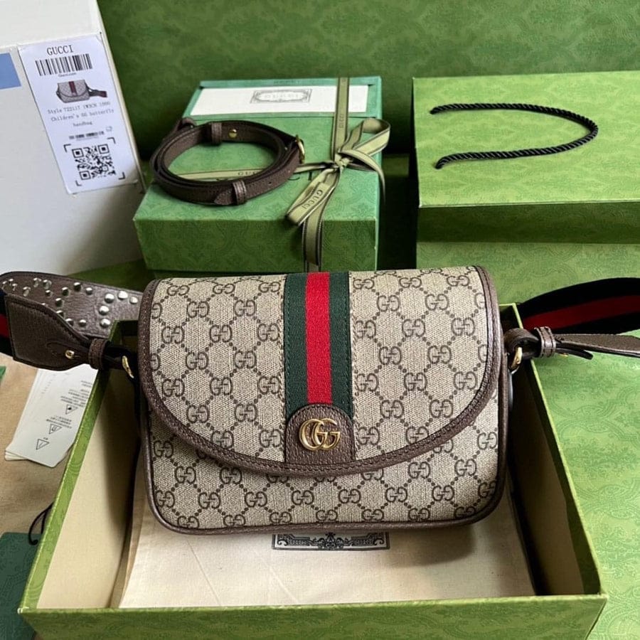 Gucci Ophidia GG Sling Bag (With Box)