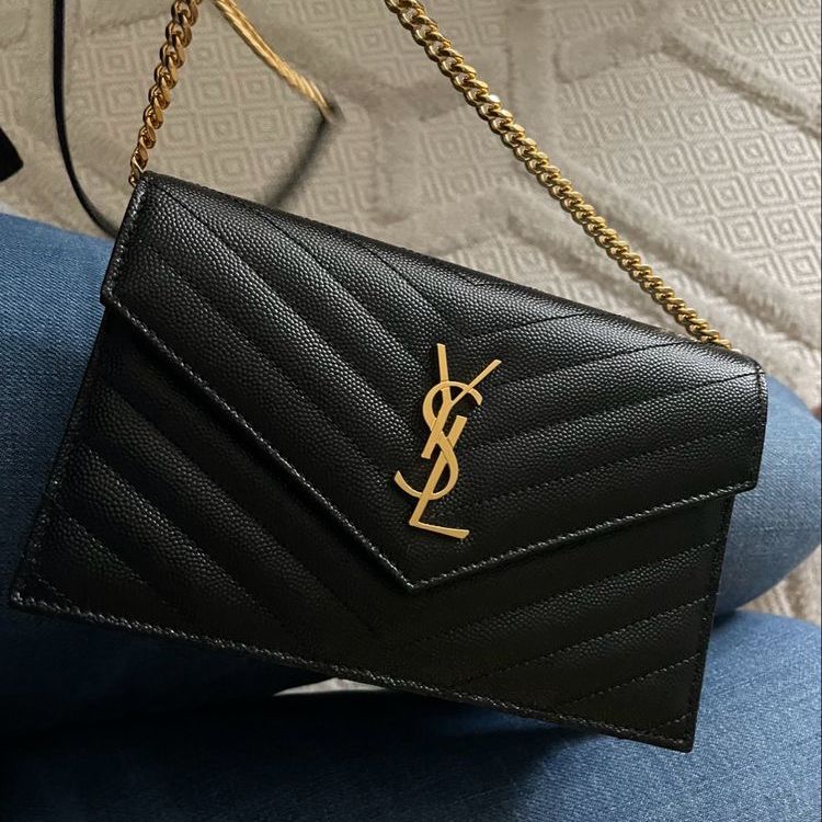 YSL Black Envelop Sling Bag (With Box)