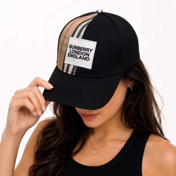 Burberry London Black Baseball Cap