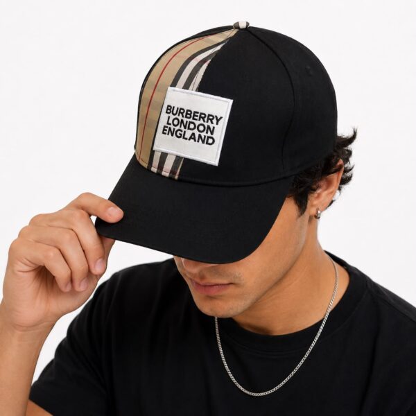 Burberry London Black Baseball Cap