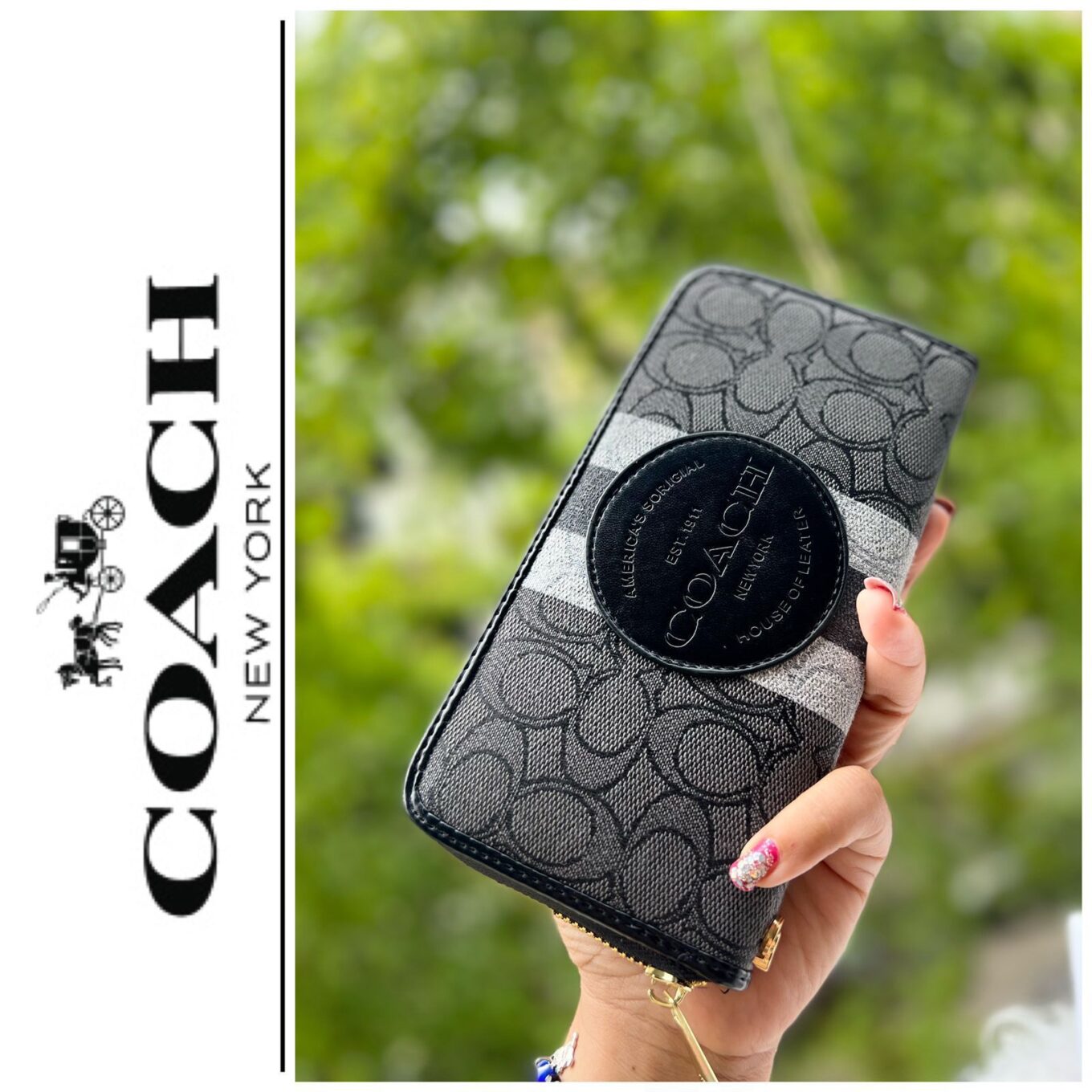 Coach Dempsey Black Color Wallet