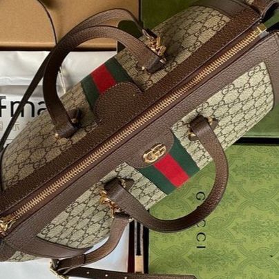 Gucci Premium GG Supreme Ophidia Medium Handbag