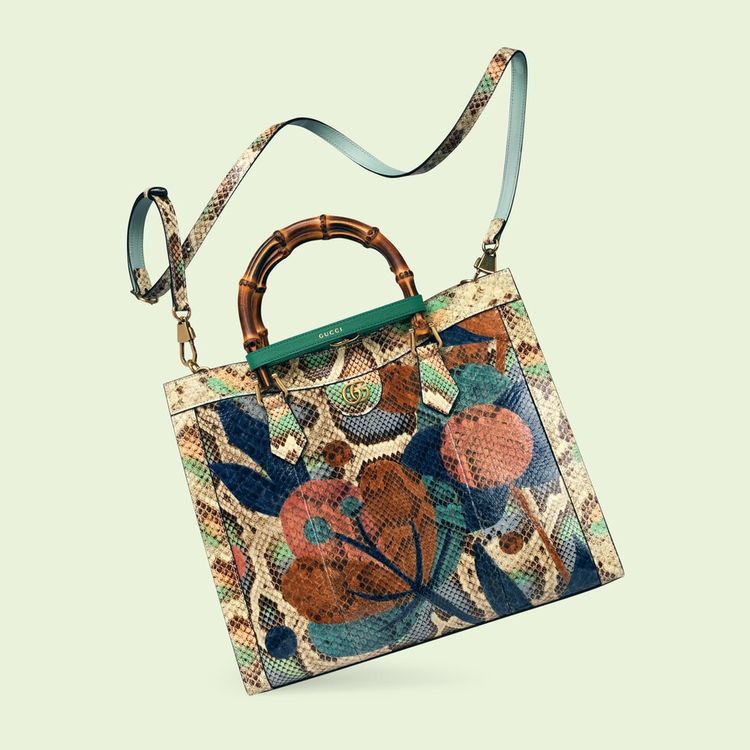 Gucci Diana Python Very Premium Tote Bag (With Box)