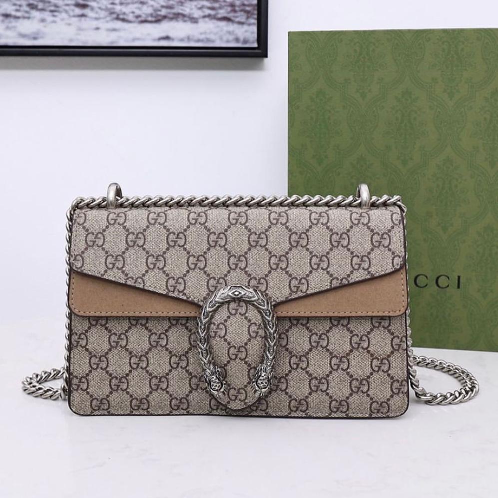 Gucci Dionysus Very Premium GG Brown Sling Bag (With Double Box Packaging)