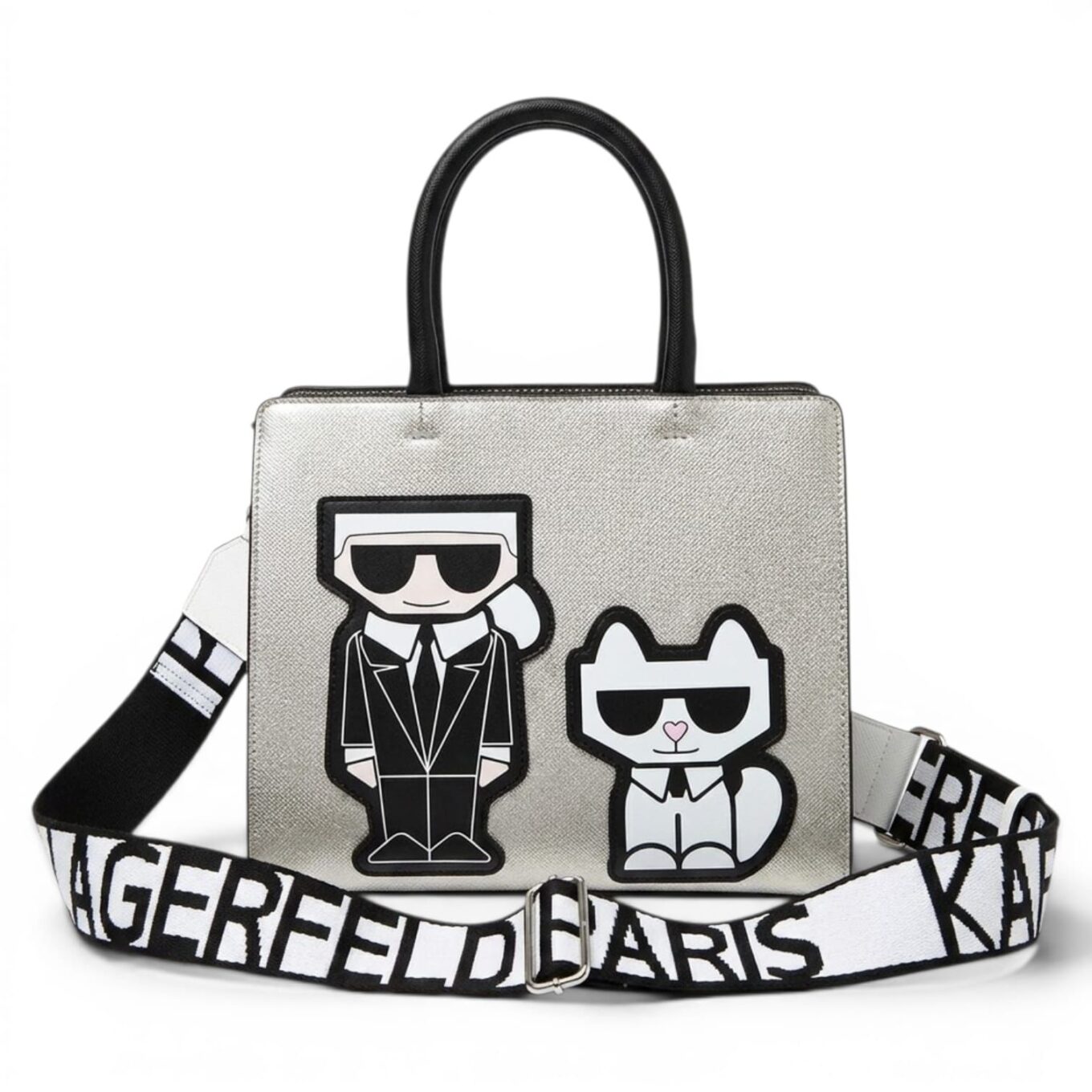 Karl Lagerfeld Maybelle Golden Satchel Handbag