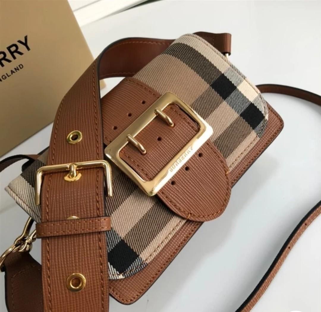 Burberry The Small Buckle Bag Brown (With box)