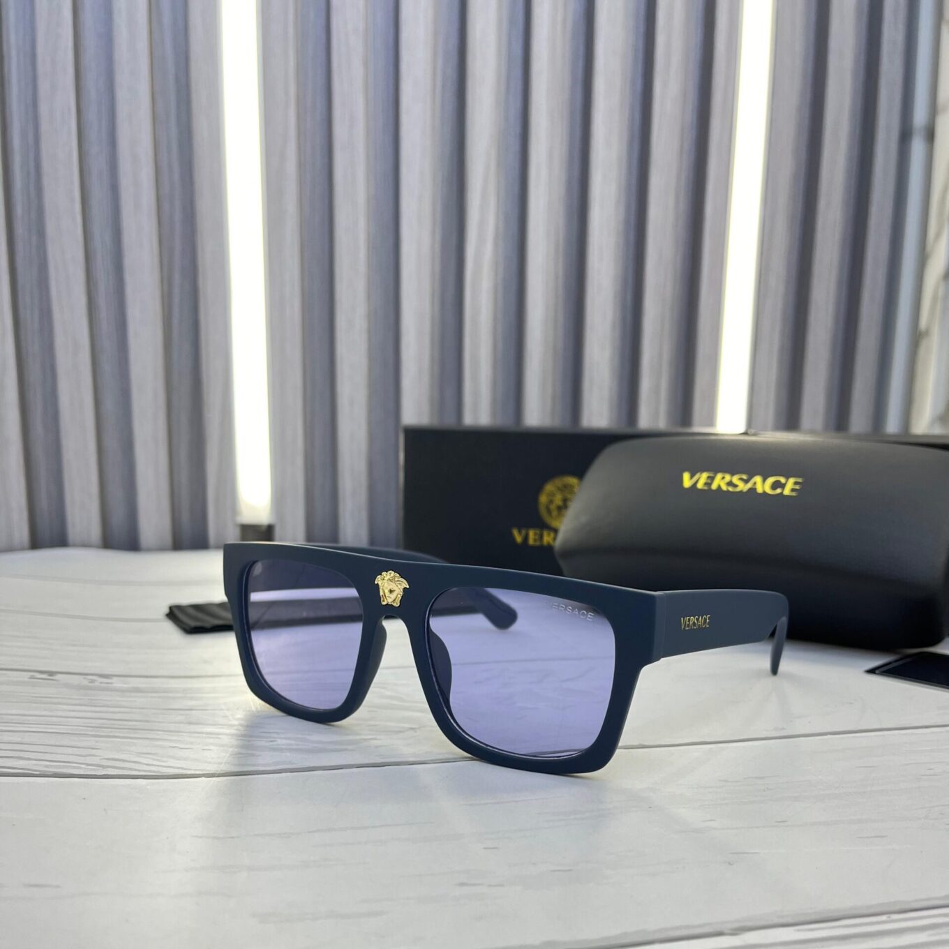 Versace V -Motif Wayfarer Sunglass For Men