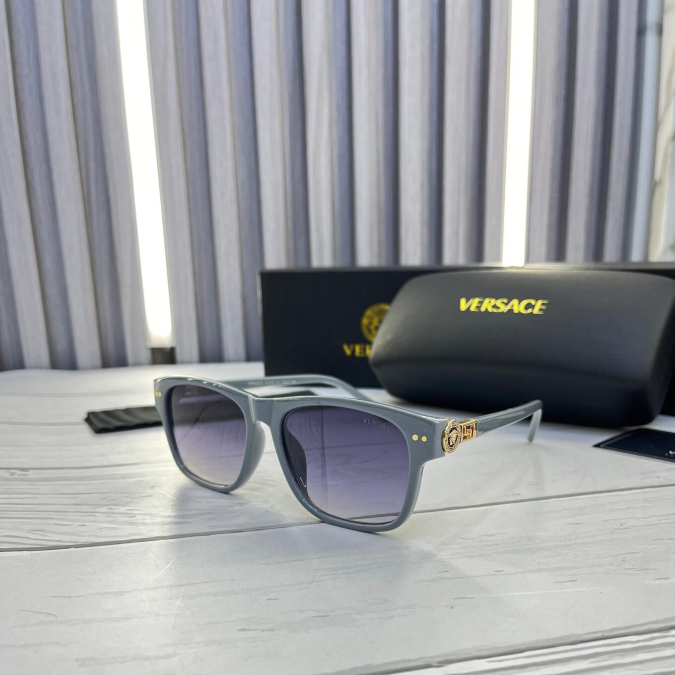 Versace V -Motif Wayfarer Unisex Sunglass Unisex