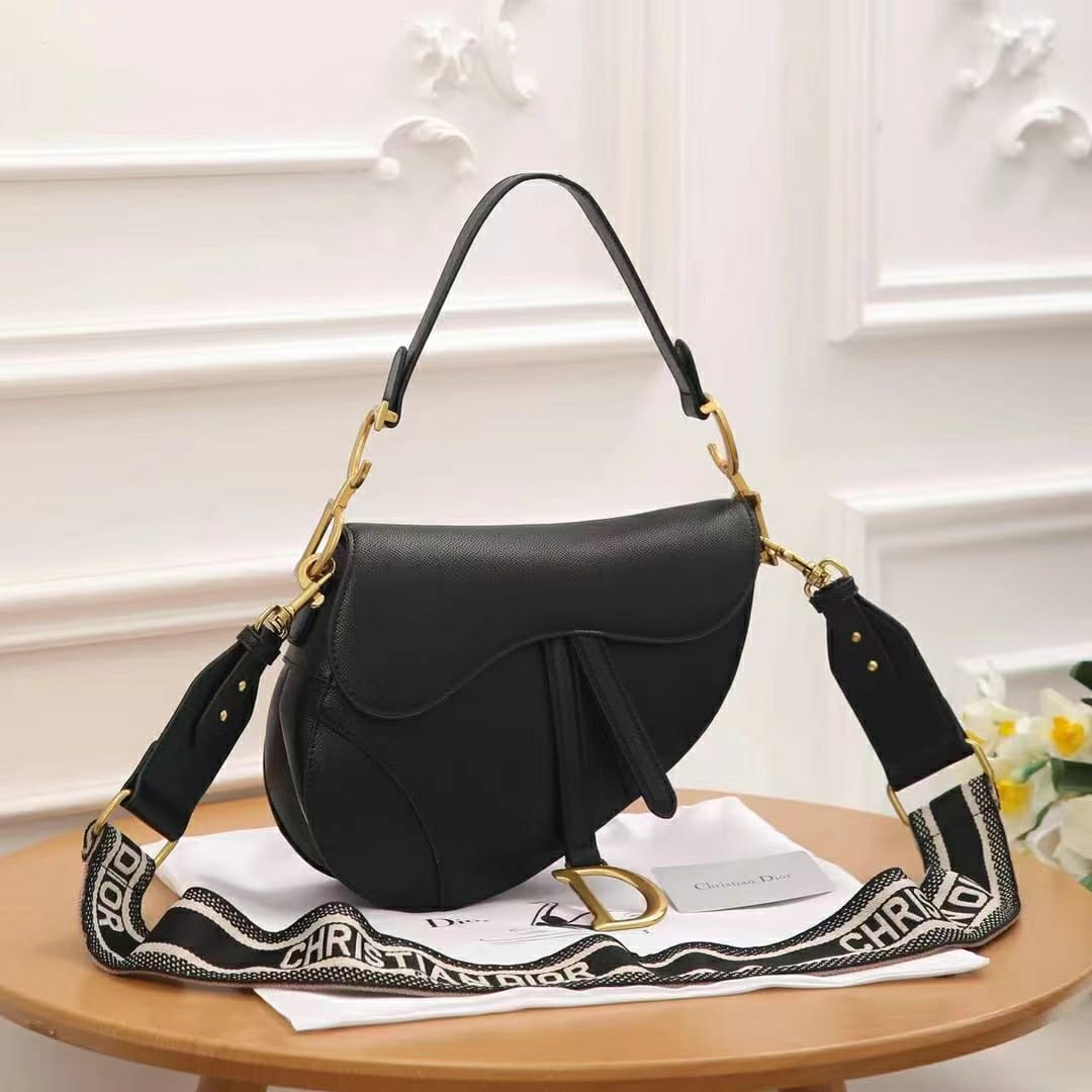 Dior Saddle Black Premium Quality Bag  (With Box)