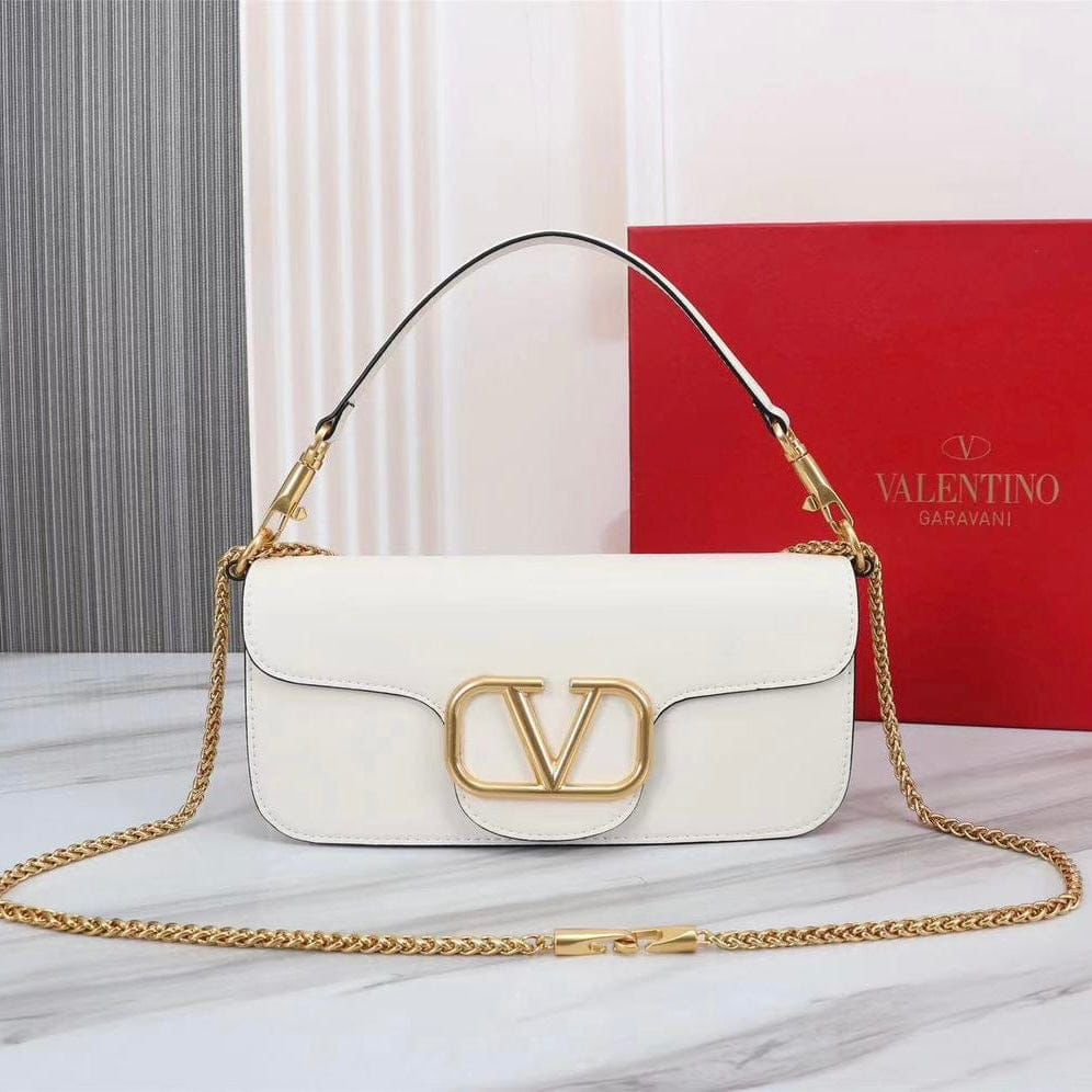 Valentino Loco White Shoulder Bag (With Box)