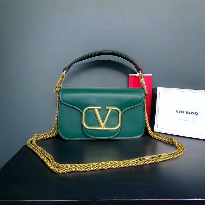 Valentino Green Small Loco Sling Bag