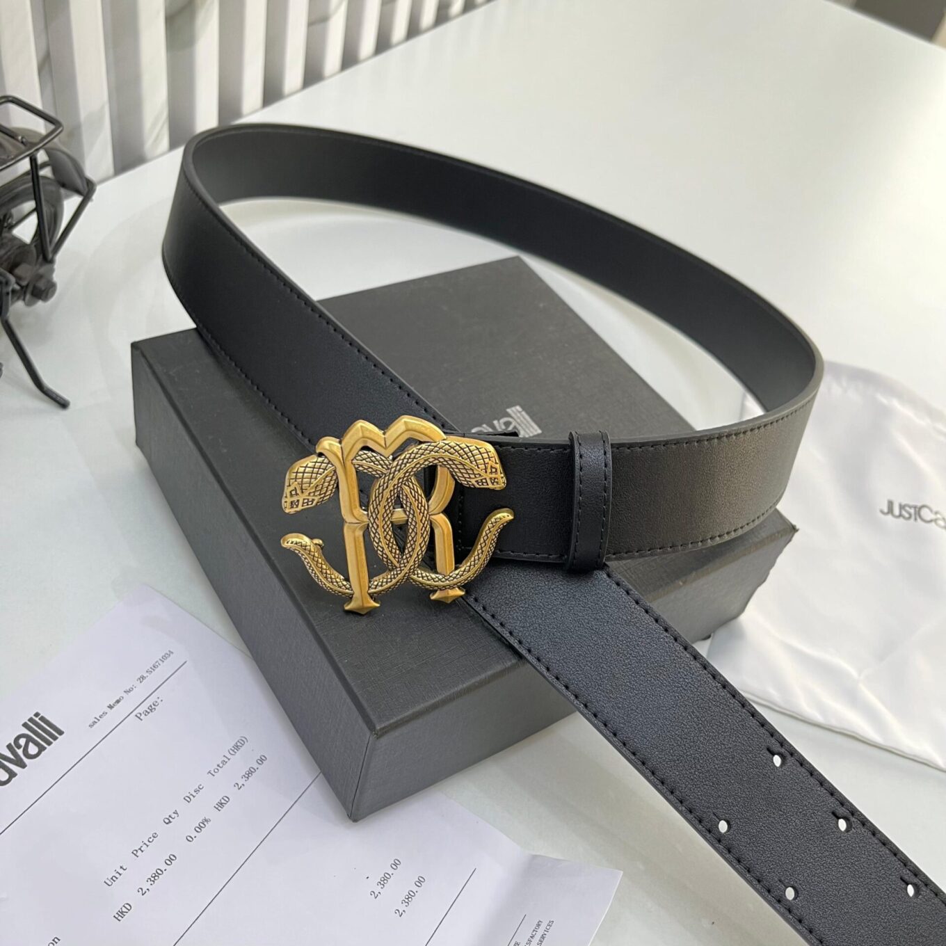 Roberto Cavalli logo Black Belt