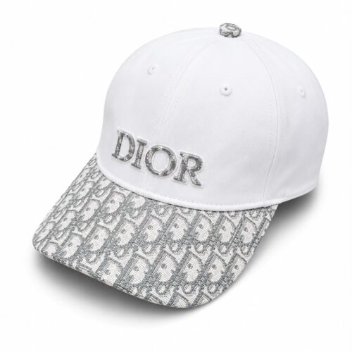 Dior White Grey Baseball Cap