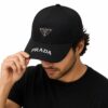 Prada Black Baseball Cap