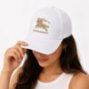Burberry White Baseball Cap