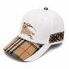 Burberry White Baseball Cap
