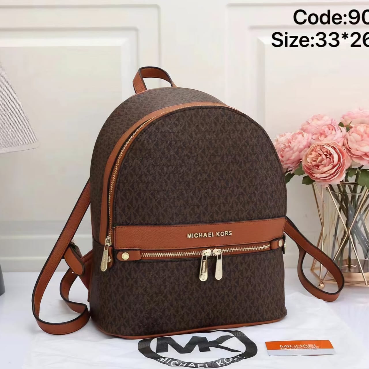 Michael Kors Jet Set Coffee Brown Backpack