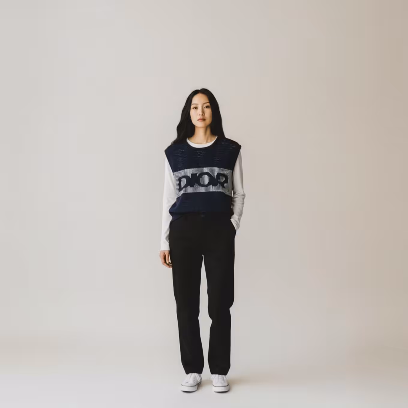 Photoroom_20251128_193315 Dior Knitted Blue Sleeveless Sweater