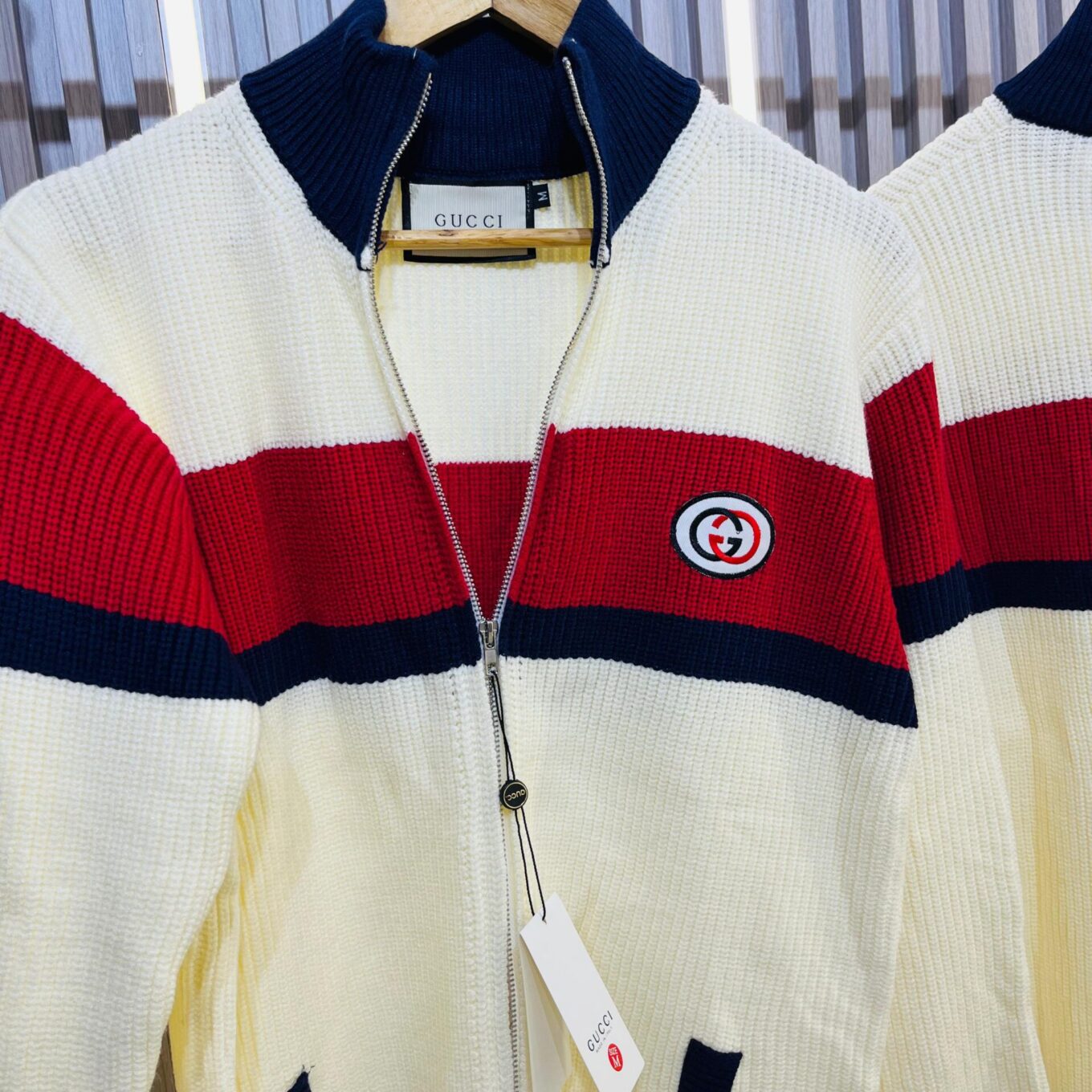Gucci Interlocking G zip up Jumper Sweater
