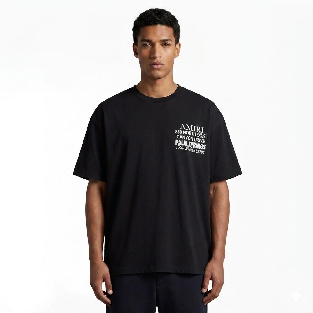 Amiri 850 North Black Oversized Tshirt