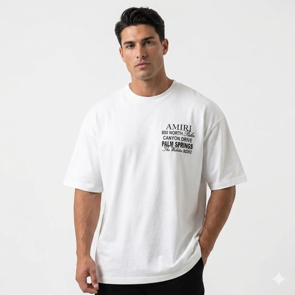 Amiri 850 North White Oversized Tshirt