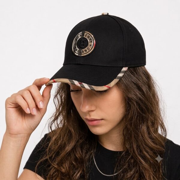 Burberry Black Signature Baseball Cap