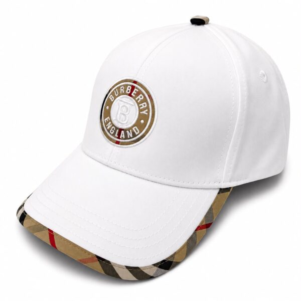 Burberry White Signature Baseball Cap