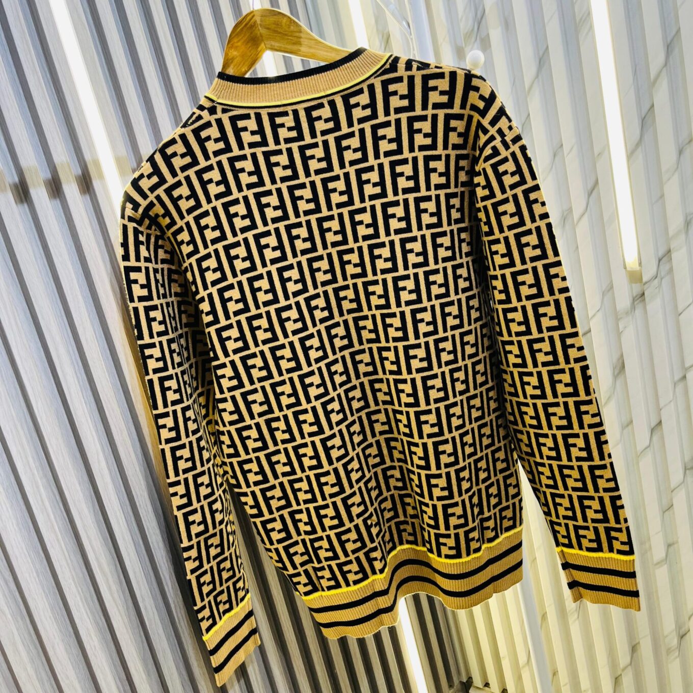 Fendi Monogram Brown Sweater