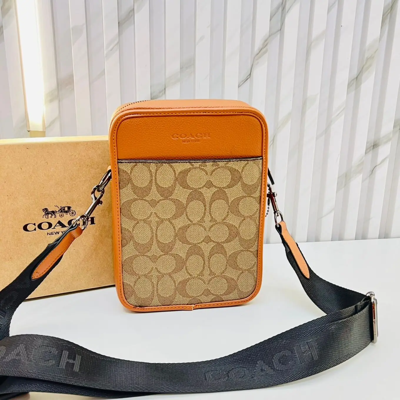 WhatsApp-Image-2025-01-30-at-6.28.23-PM Coach Apricot Brown Messenger Bag (With Box)
