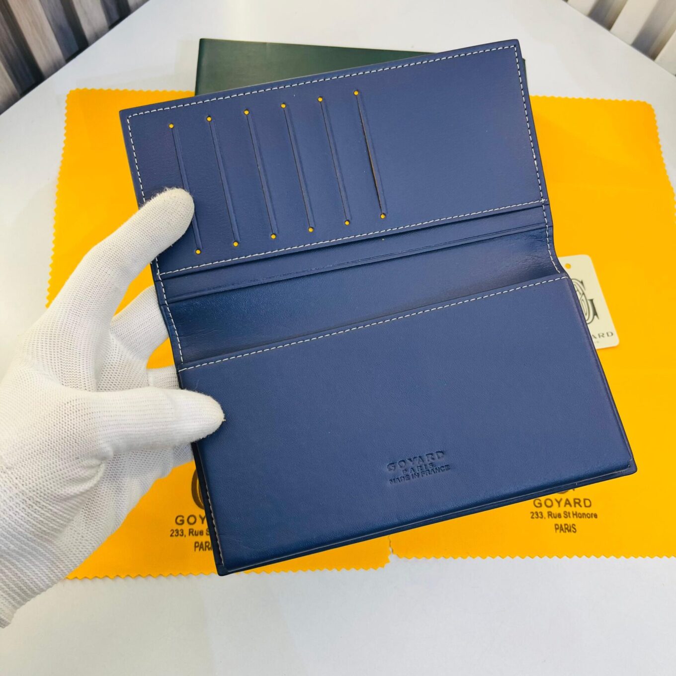 Goyard Grenelle Blue Long Premium Wallet