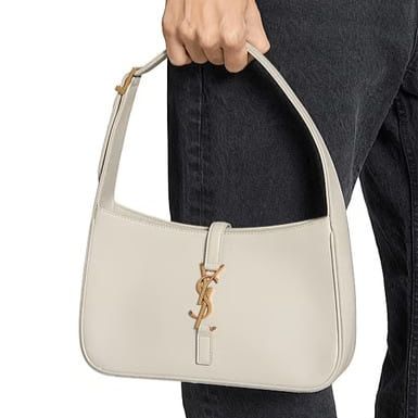 Ysl White Le 5 A 7 Small Shoulder Bag (With Box)
