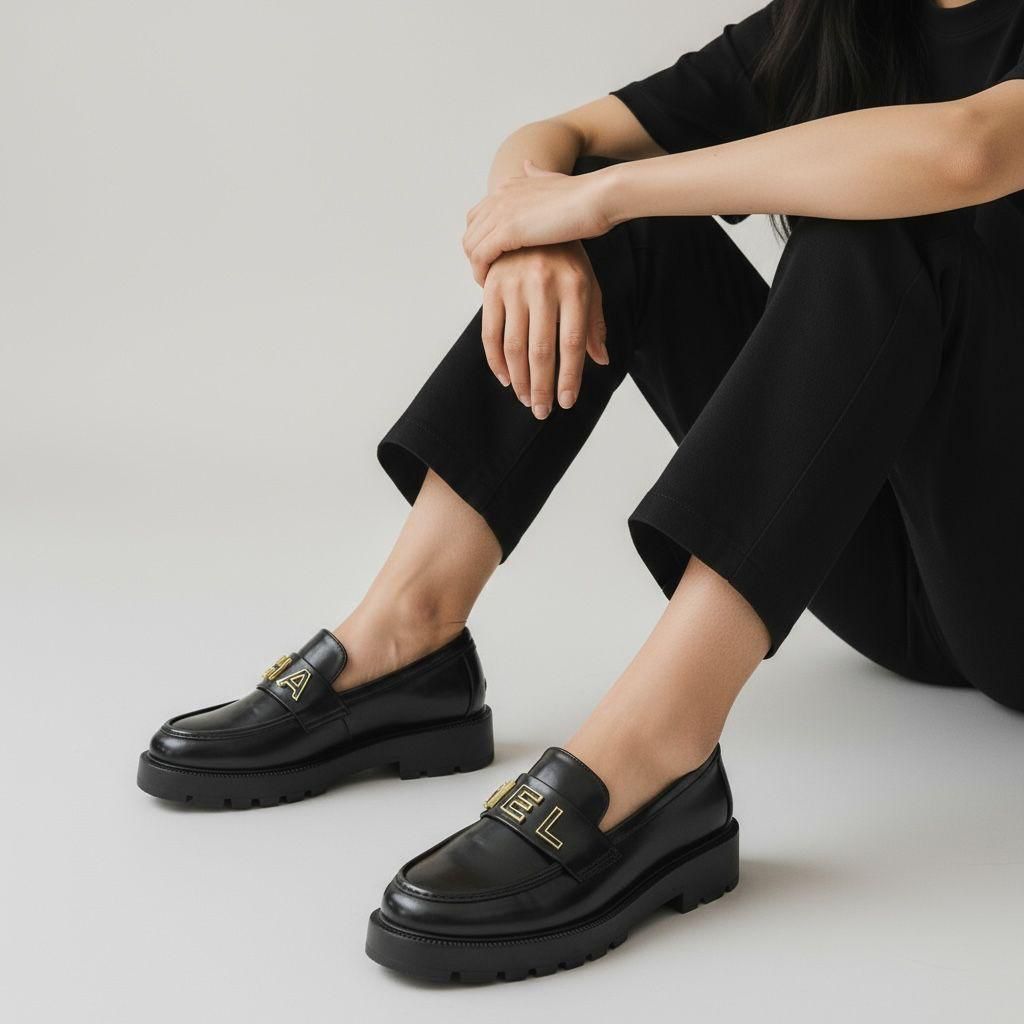 Chanel Black Mocassin Loafer