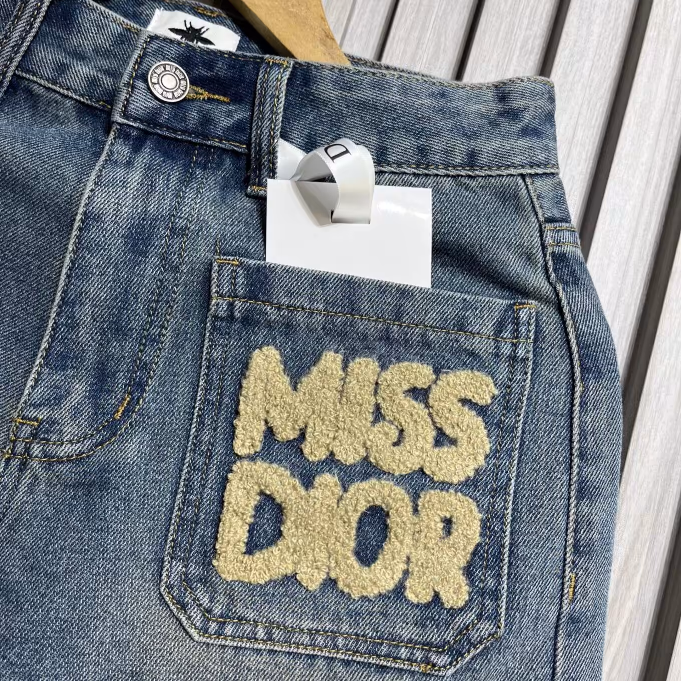 WhatsApp Image 2025-05-22 at 8.04.17 PM (2) Miss Dior Women's Blue Denim Shorts