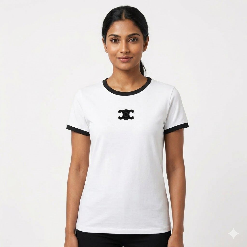 Celine White Classic T-shirt