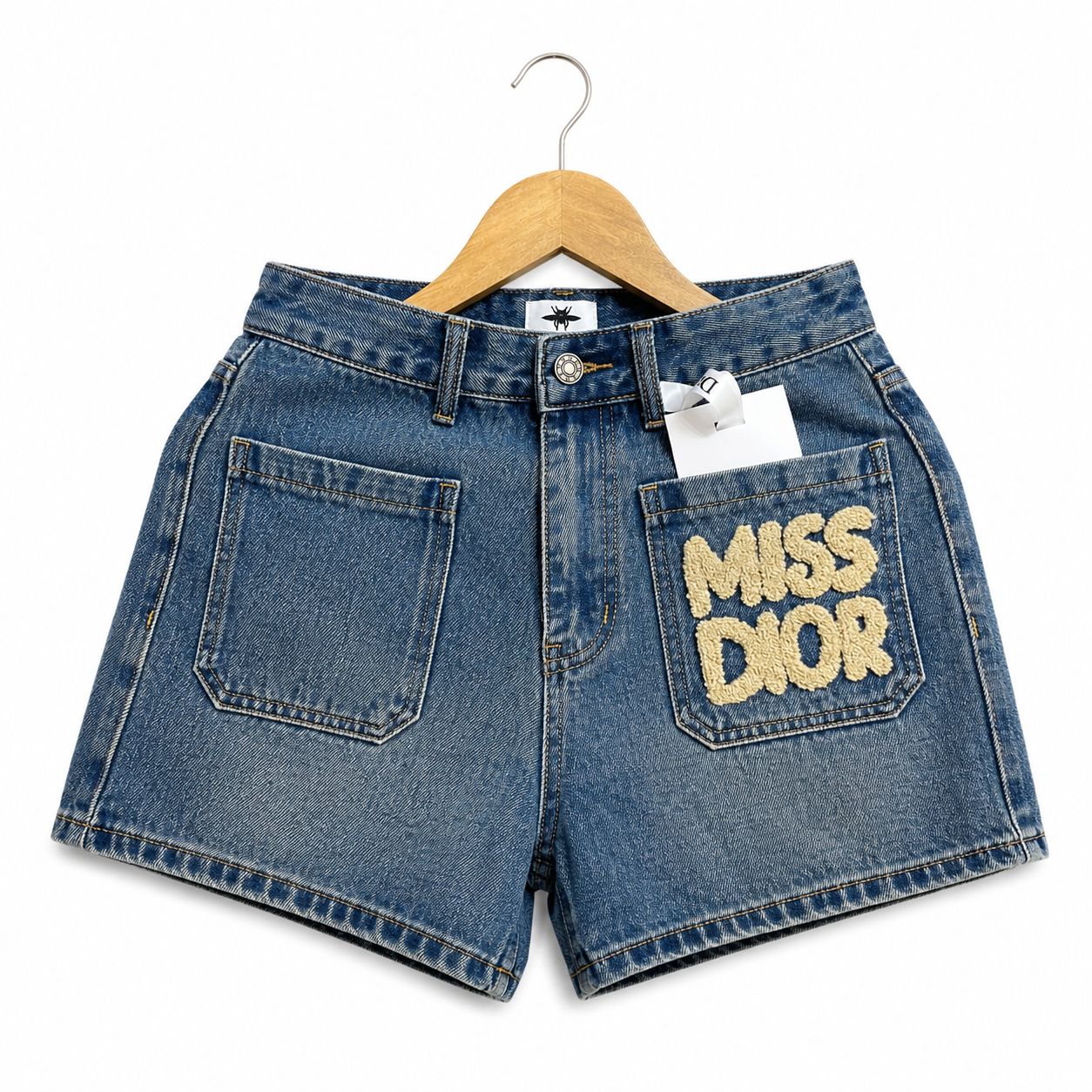 Miss Dior Women's Blue Denim Shorts