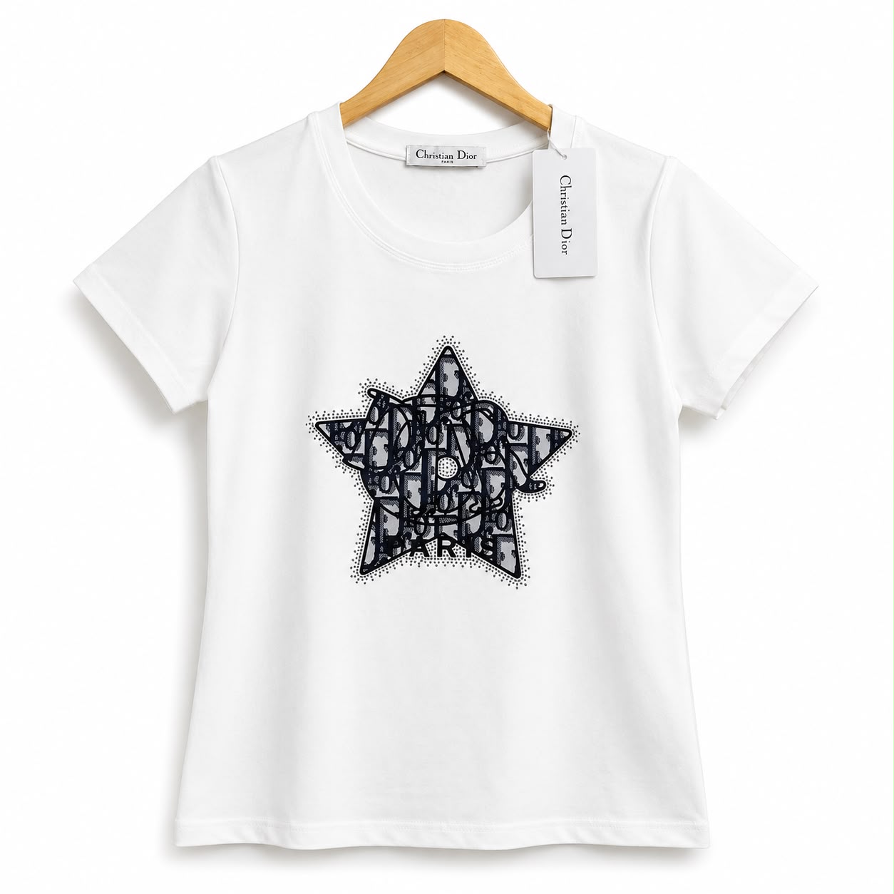 Dior Star White T-shirt For Women