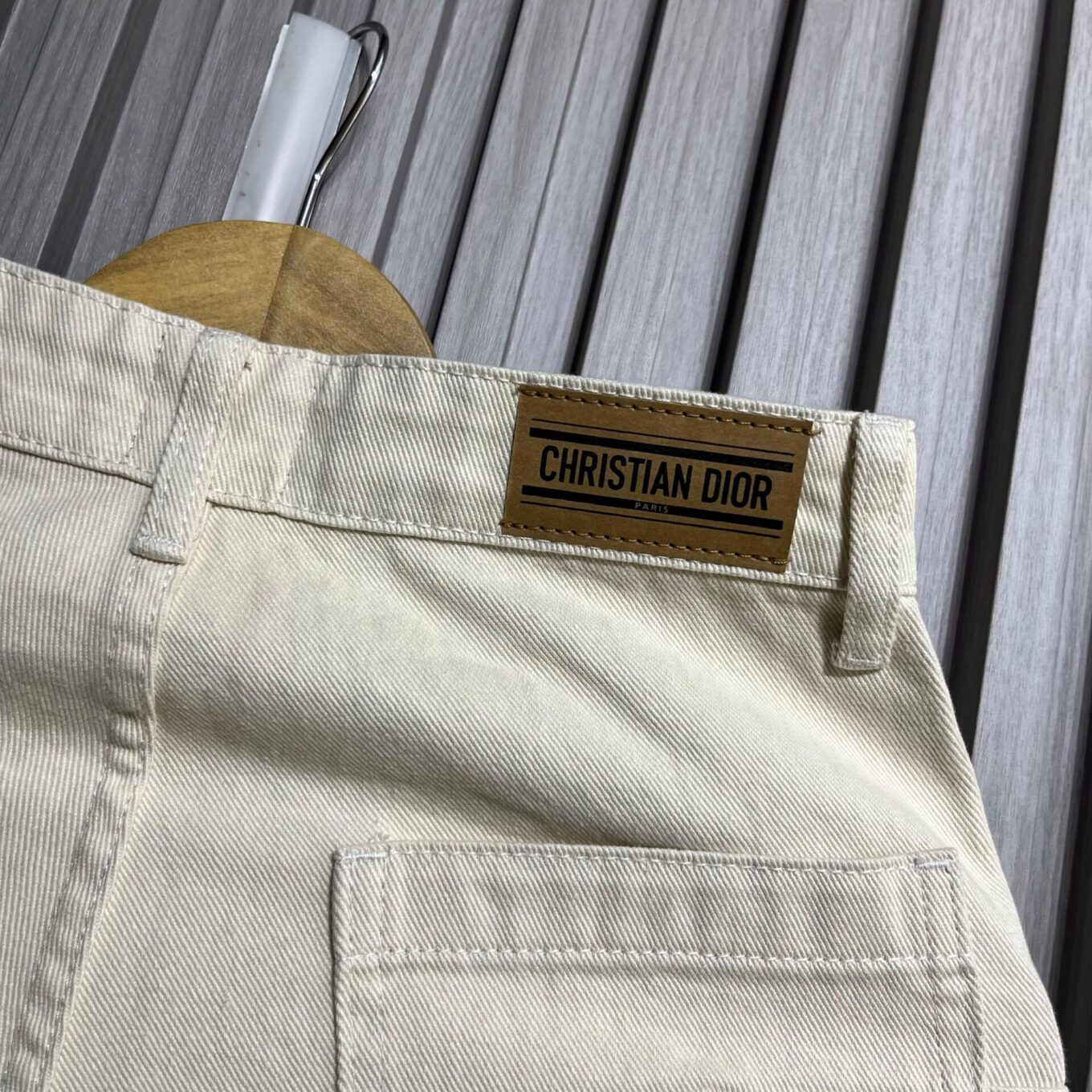 Christian Dior Beige Relaxed Fit Denim For Women