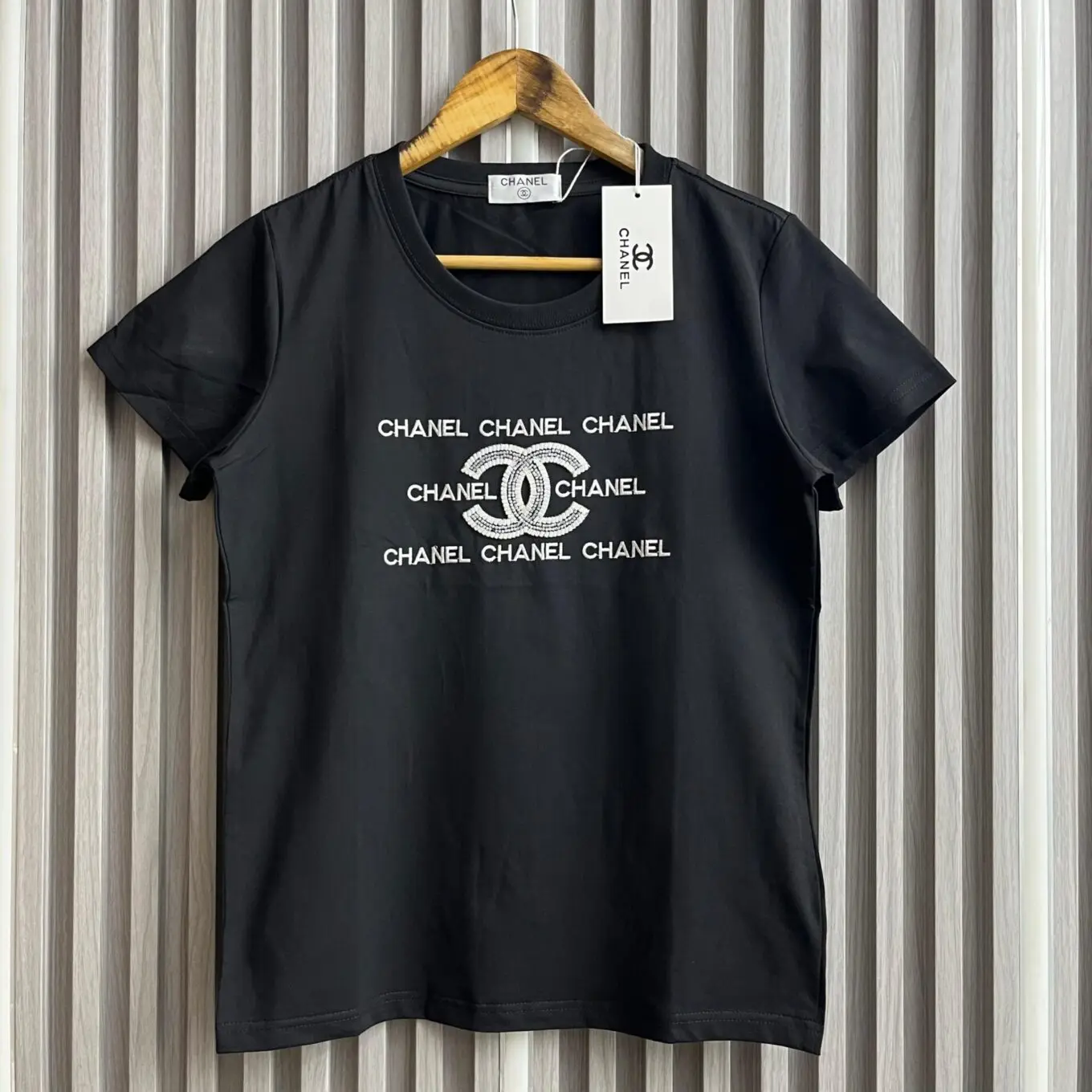 WhatsApp-Image-2025-06-14-at-4.29.07-PM Chanel Black Logo T-shirt For Women
